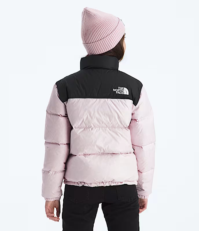 North Face 1996 Retro Nuptse Jacket Black/Pink NEW