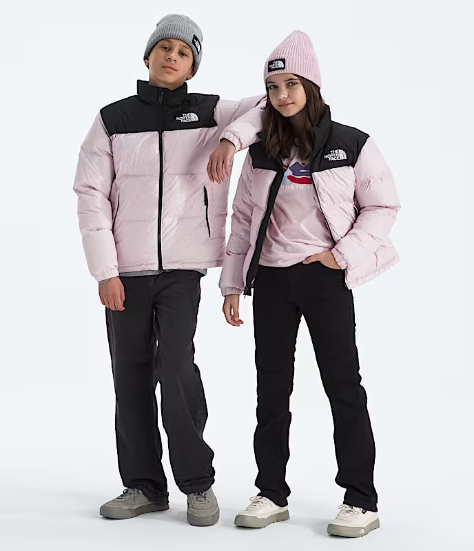North Face 1996 Retro Nuptse Jacket Black/Pink NEW