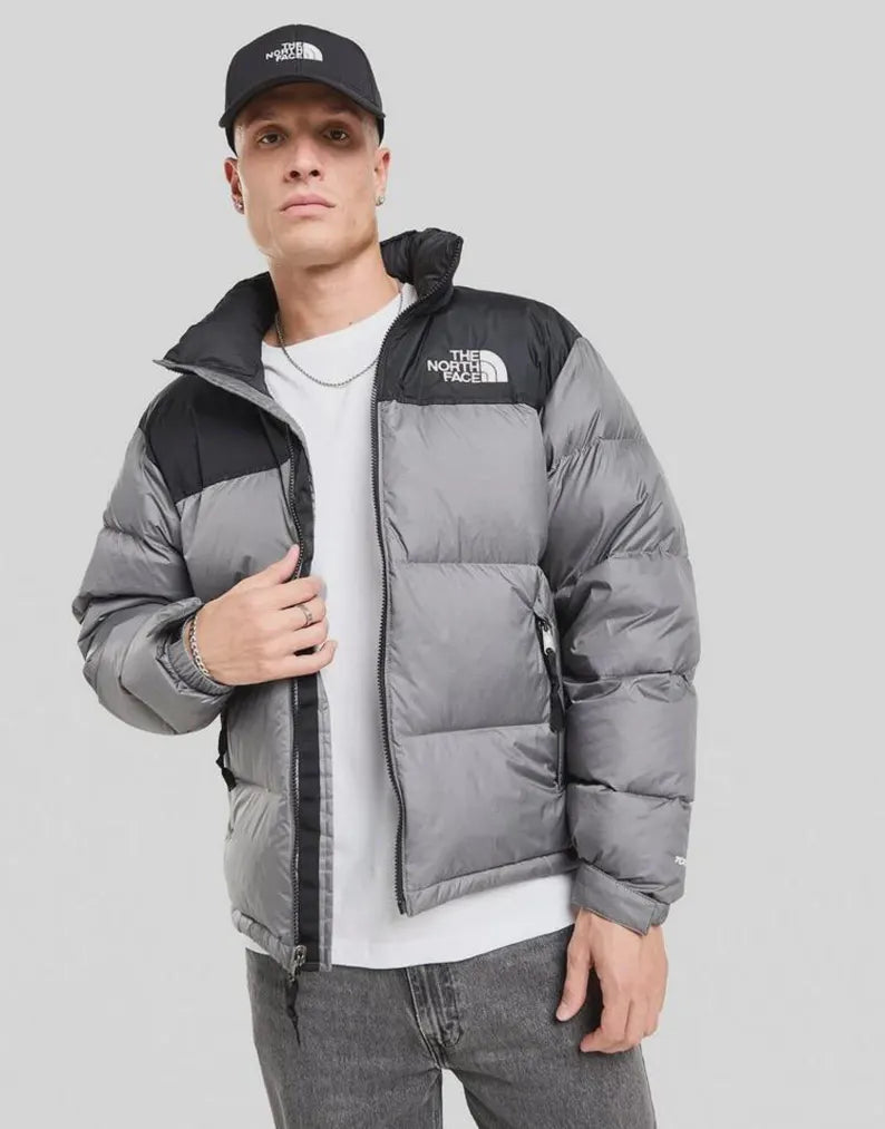 North Face 1996 Retro Nuptse Jacket Black/Gray NEW