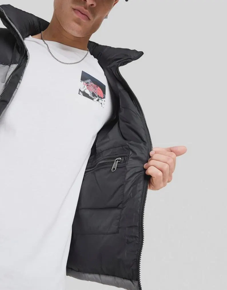 North Face 1996 Retro Nuptse Jacket Black/Gray NEW